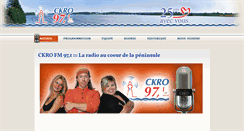 Desktop Screenshot of ckro.ca
